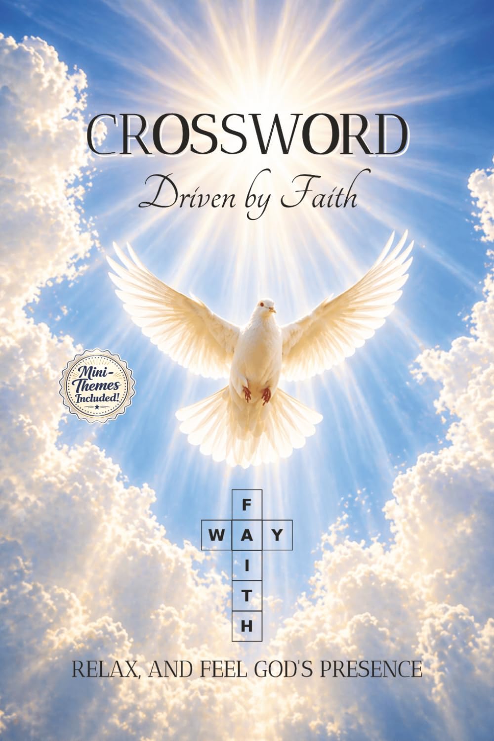 CROSSWORD Driven by Faith-Mini Themes: Christian Crossword Book featuring Mini-Themed Puzzles and Encouraging Bible Verses | Christian Brain Games & ... | 6x9 Inches, 110 Pages | 50+ Puzzles