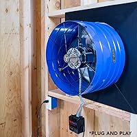 Vista 5 de Quietcool AFG SMT PRO-2.0 Smart Attic Fan for Gable Vents - 1945 CFM - Smart App Control - Thermostat & Humidistat - 20ft Power Cord - Plug-and-play