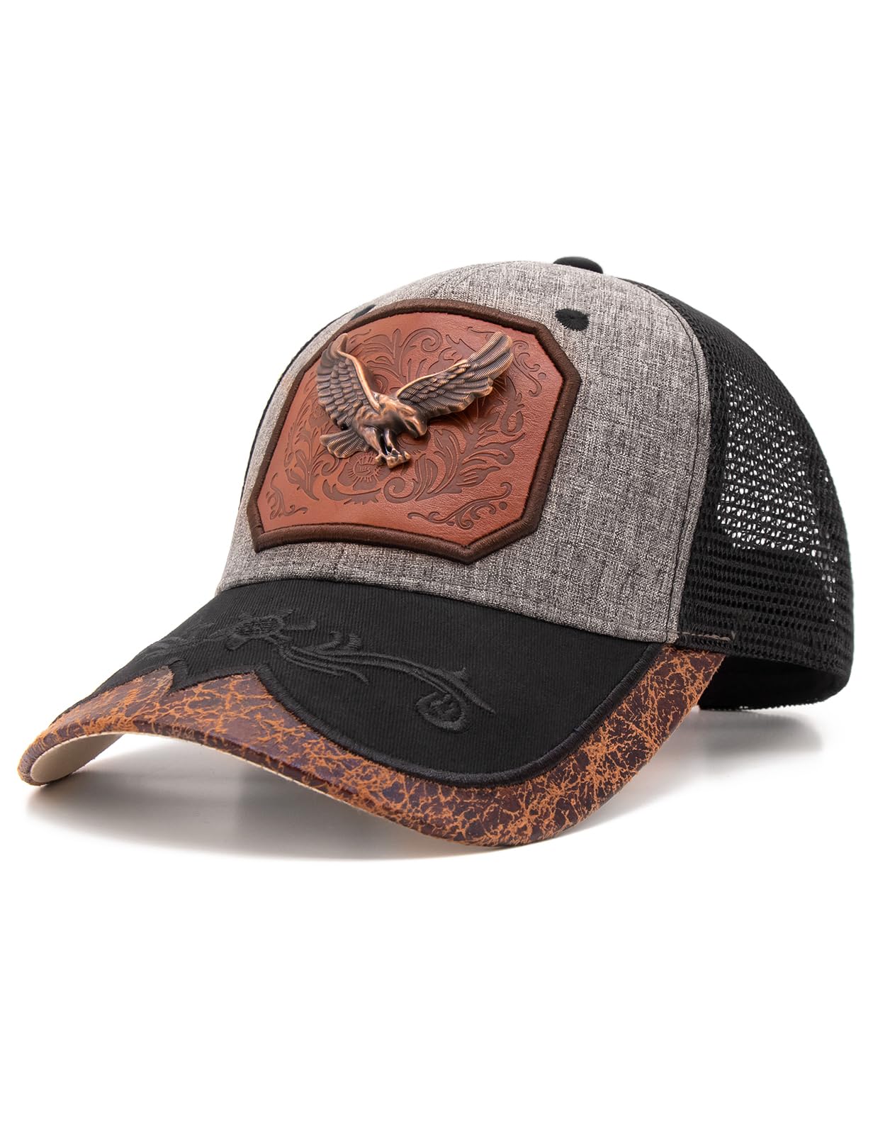 TOPACC Western Trucker Hat for Men Women Cowboy Country Hat Snapback Cap