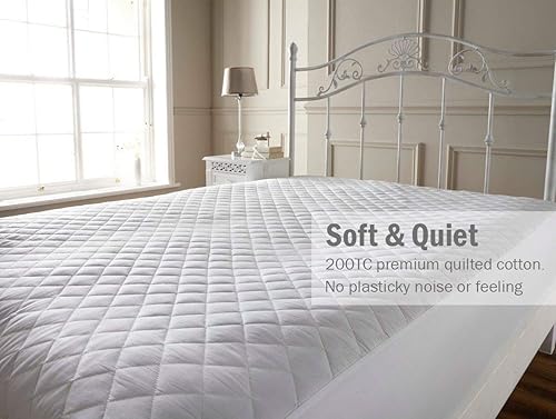 Miniatura 4 de Protector impermeable algodón de colchón ajustable