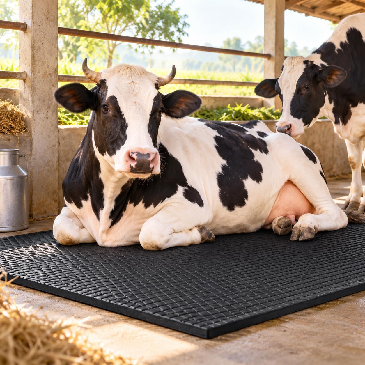 Farmer King MAT |Heavy Black Colour| Cow MAT | Cow MAT Long Lasting Ethylene Vinyl Acetate BPA Free