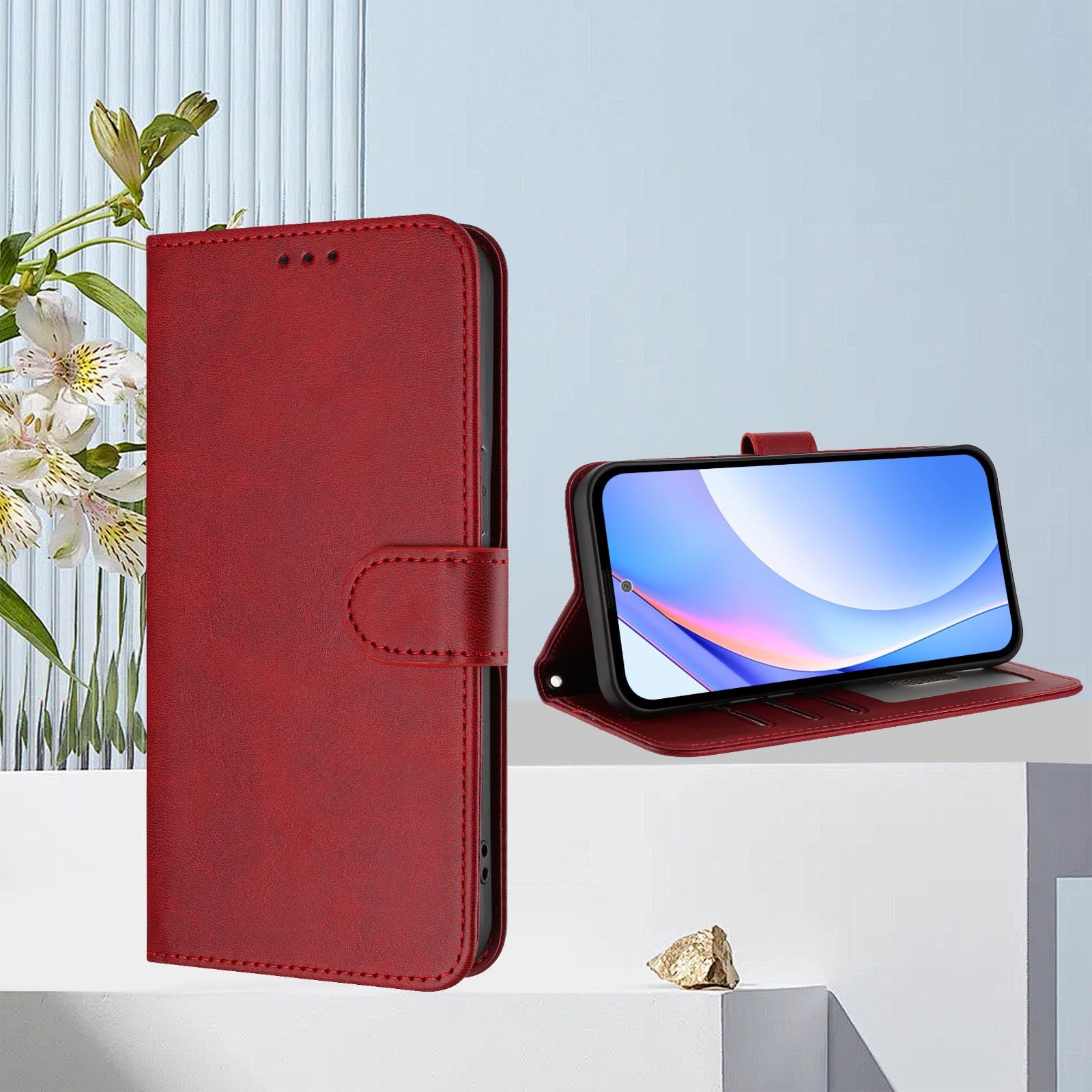 HAFFAN Custodia per OPPO A6X / OPPO A6K (6.75 inches), Cover a Libro in Pelle PU, Protezione RFID, Chiusura Magnetica - Nero HAFFAN Custodia per OPPO A6X / OPPO A6K (6.75 inches), Cover a Libro in Pelle PU, Protezione RFID, Chiusura Magnetica - Nero