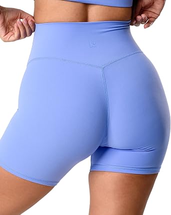 Kamo Fitness Featherlite Enhance 6" Womens Biker Shorts - No Front Seam, Soft, Butt-Lifting, High Waisted