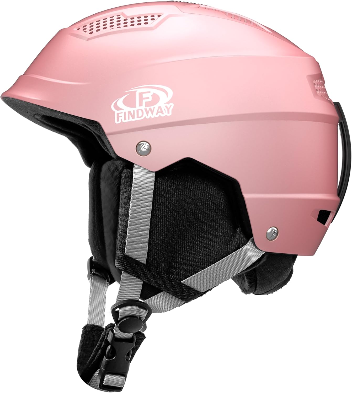 Findway Pro Ski & Snowboard Helmet - Goggle Compatible, Safety Certified CE EN 1077 & ASTM F2040, Lightweight Shockproof with Removable Liners