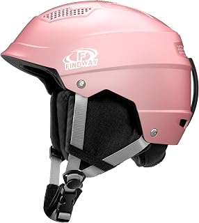 Findway Pro Ski & Snowboard Helmet - Goggle Compatible, Safety Certified CE EN 1077 & ASTM F2040, Lightweight Shockproof with Removable Liners