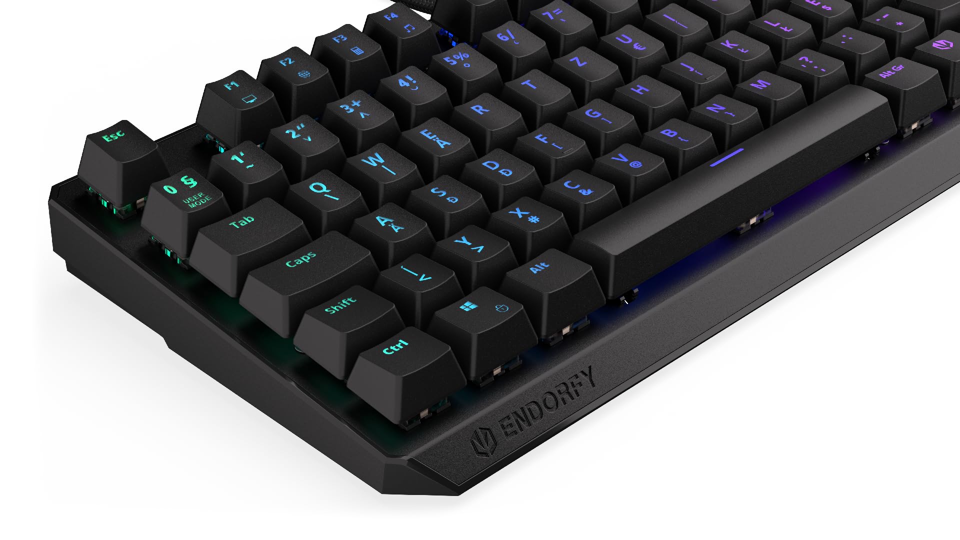 ENDORFY Thock TKL HU Red, Kailh Red przełączniki liniowe, TKL 80% Mechanical Keyboard, Hungarian Layout, ABS Keycaps | EY5E004