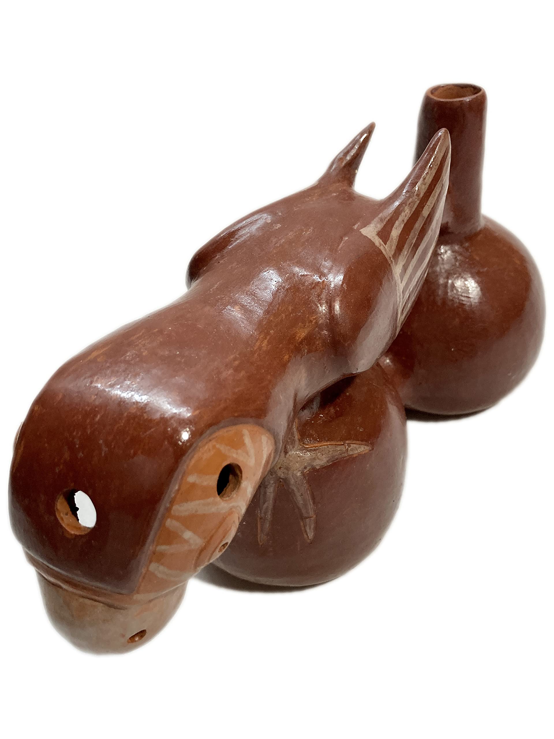 レア度⭐️⭐️⭐️⭐️ 眼病水　エンボス　マーク入り　コルク専付き　レトロ瓶ヴィンテージ Amazon | ポットホイッスル(ペルー) 03 コンゴウインコ/Peruvian