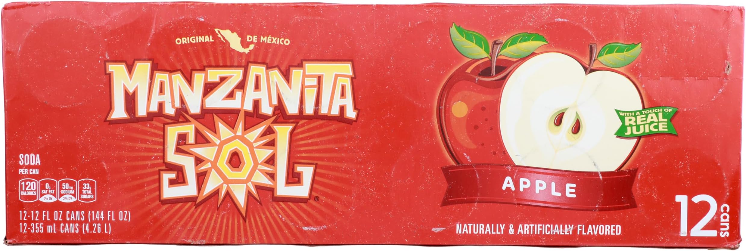 Manzanita Sol Apple Soda 12oz Cans (12 Pack)