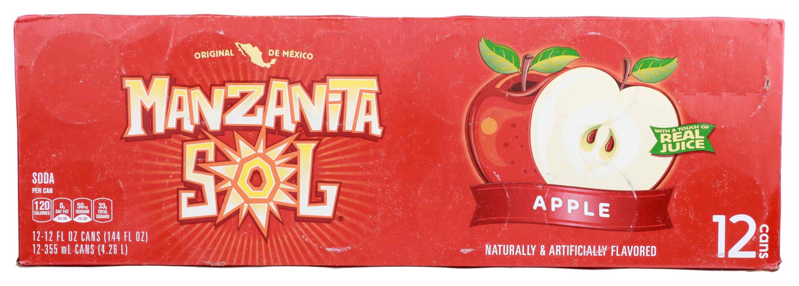 Manzanita Sol Apple Soda 12oz Cans (12 Pack)