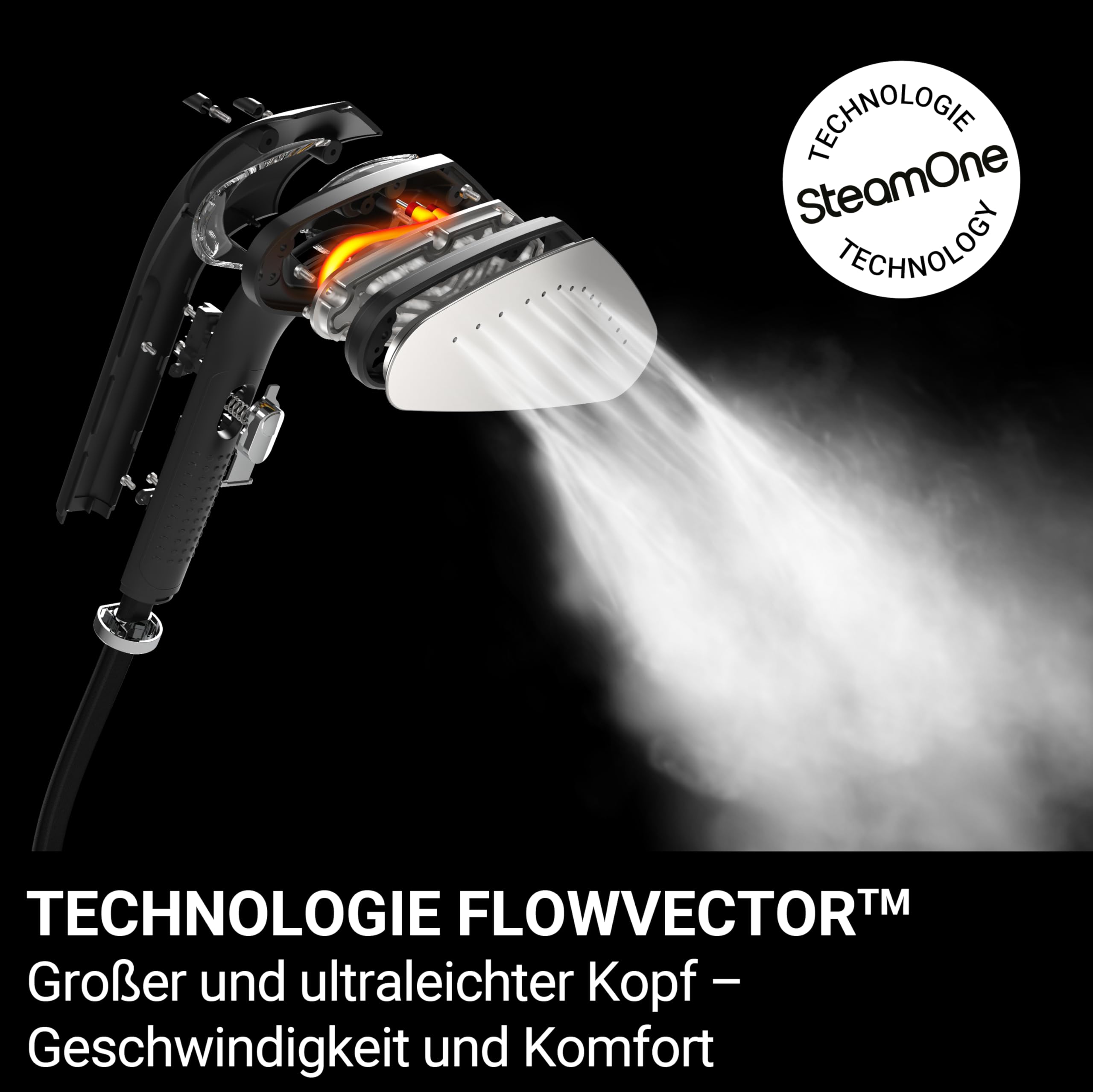 STEAMONE- Steamer Professionell Dampfglätter 2900W 125g/min 10bar SteamCube- Vertikales und horizontales Bügeleisen 90min Betriebsdauer (2500ml)- Entfernt 99,99% der Verunreinigungen Fertig in 120s