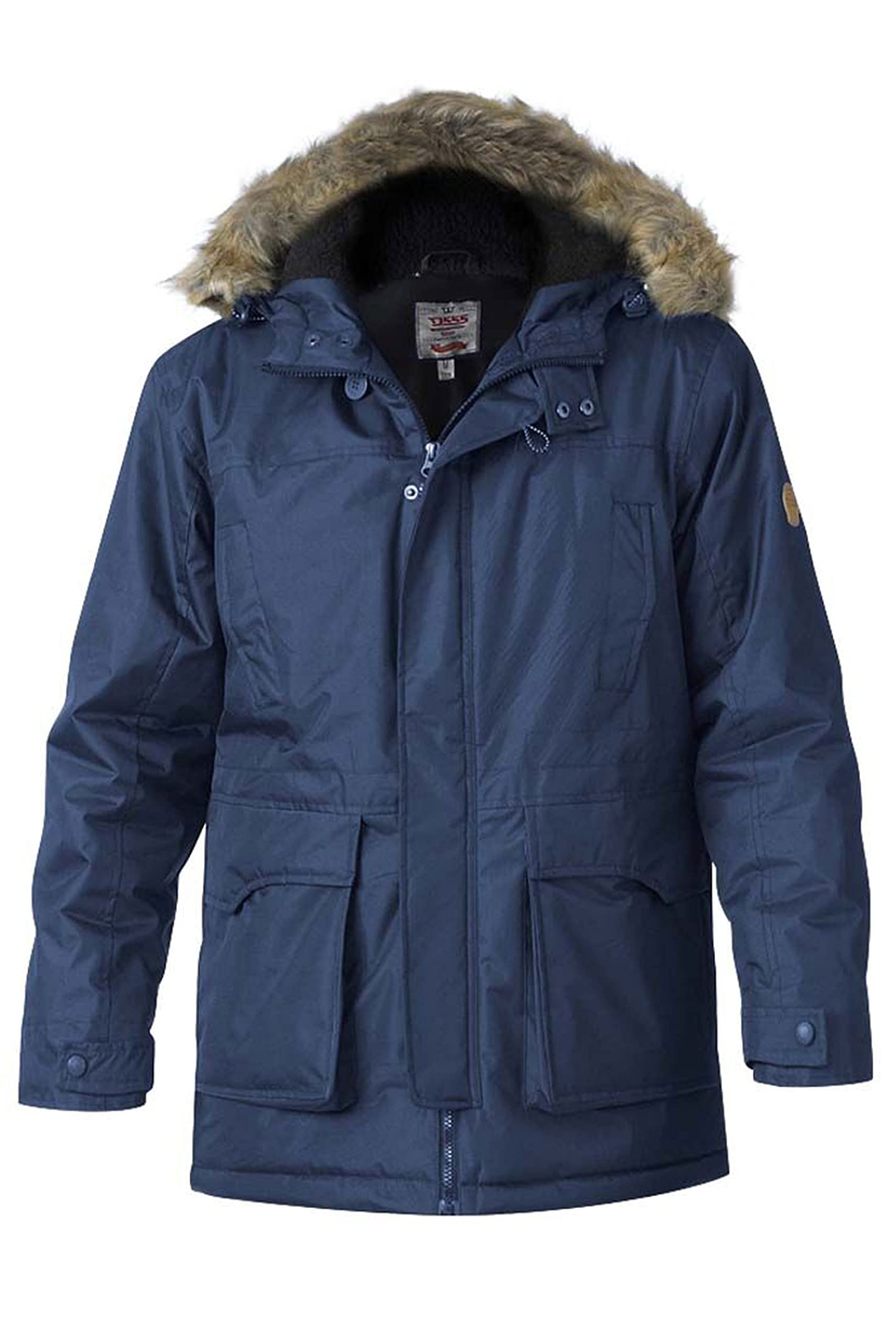 D555 Duke Men's Kingsize Lovett Parka Style Jacket 7XL Navy