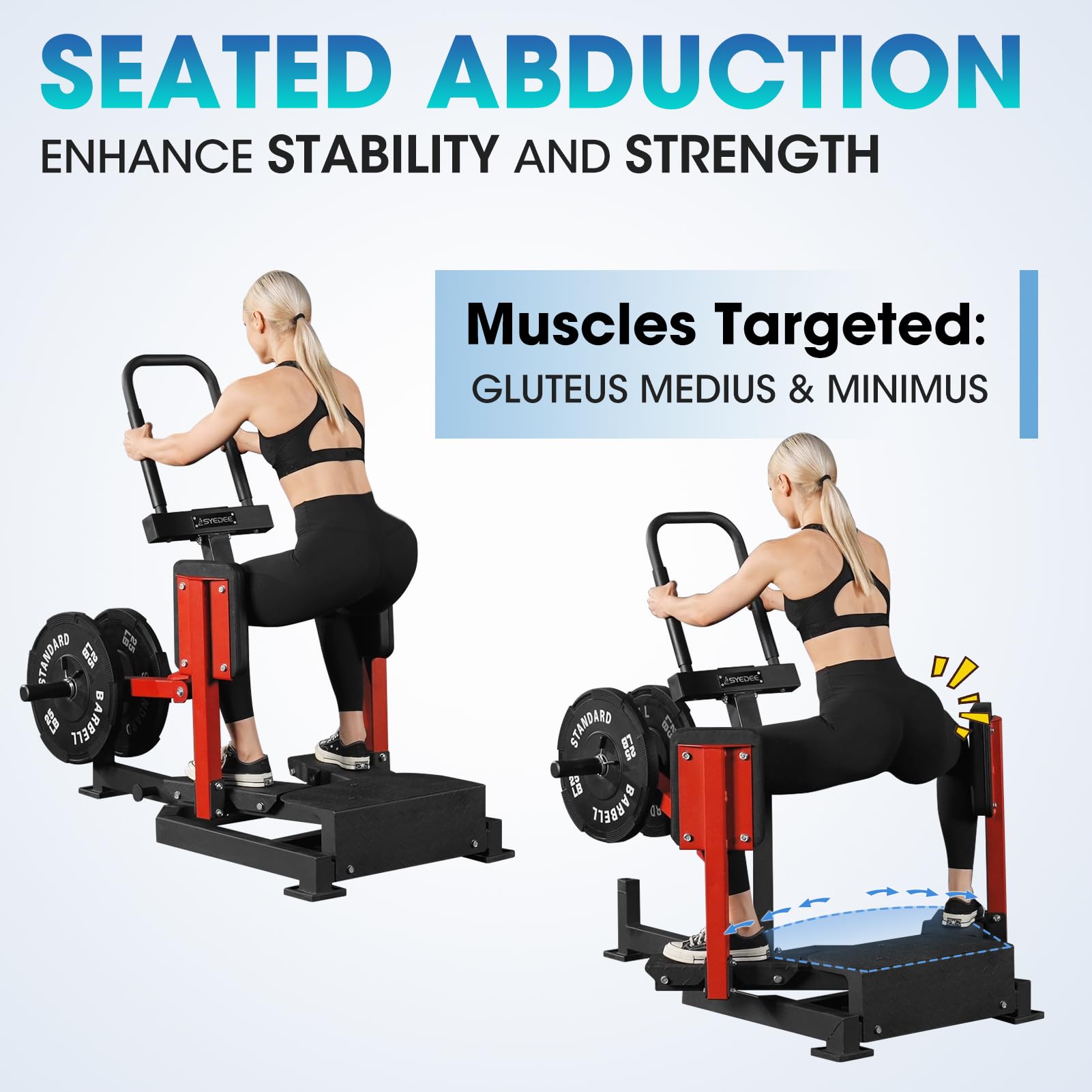 Seated Hip Adduction Gym Equipment Hip Abductor Adduction Machine