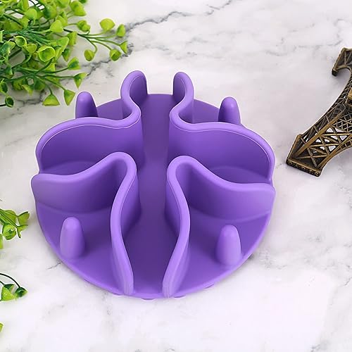 Miniatura 5 de Slow Feeder Dog Bowl Insert,Doweiss Silicone Slow Feeder for Dog Cat Puppy Pet with Stong Suction Cups for Dog Bowls Slow Eating Bowls (Large,