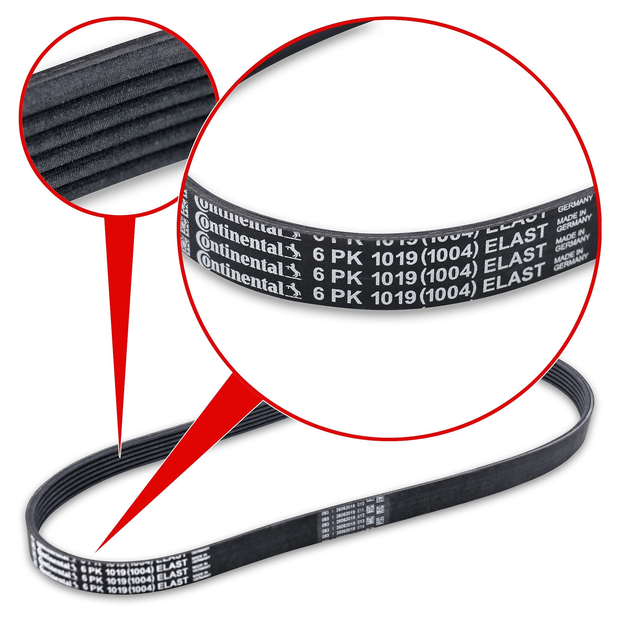 Fan Belt DAYCO Poly Rib Belt 55' Long 6 Rib Count K Series OEM ...
