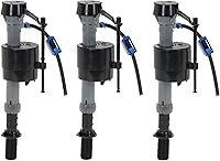 Fluidmaster 400A133 Universal Toilet Fill Valve 3-Pack - Quietest, Most Powerful High-Performance Fill for All Toilets