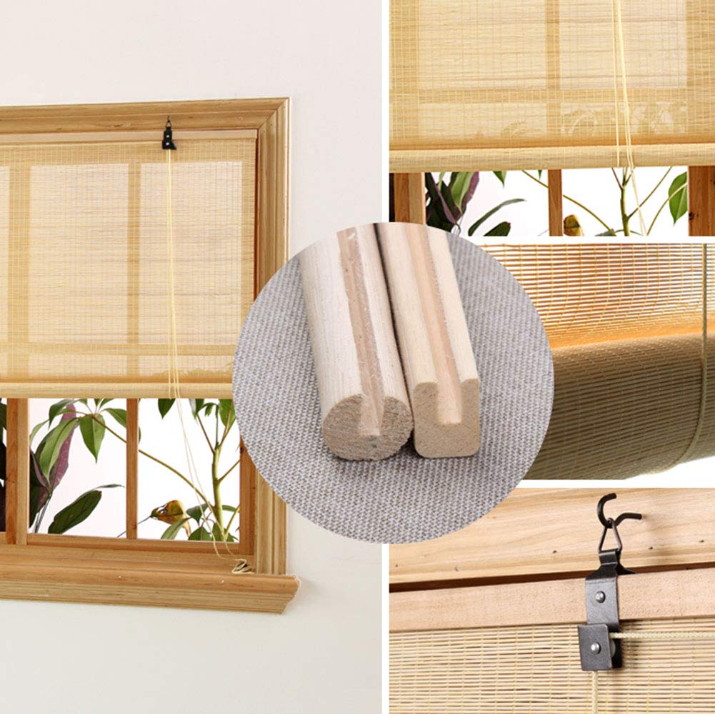 Amazon｜すだれ 黒ローラーブラインド、屋外の日よけブラインド、特