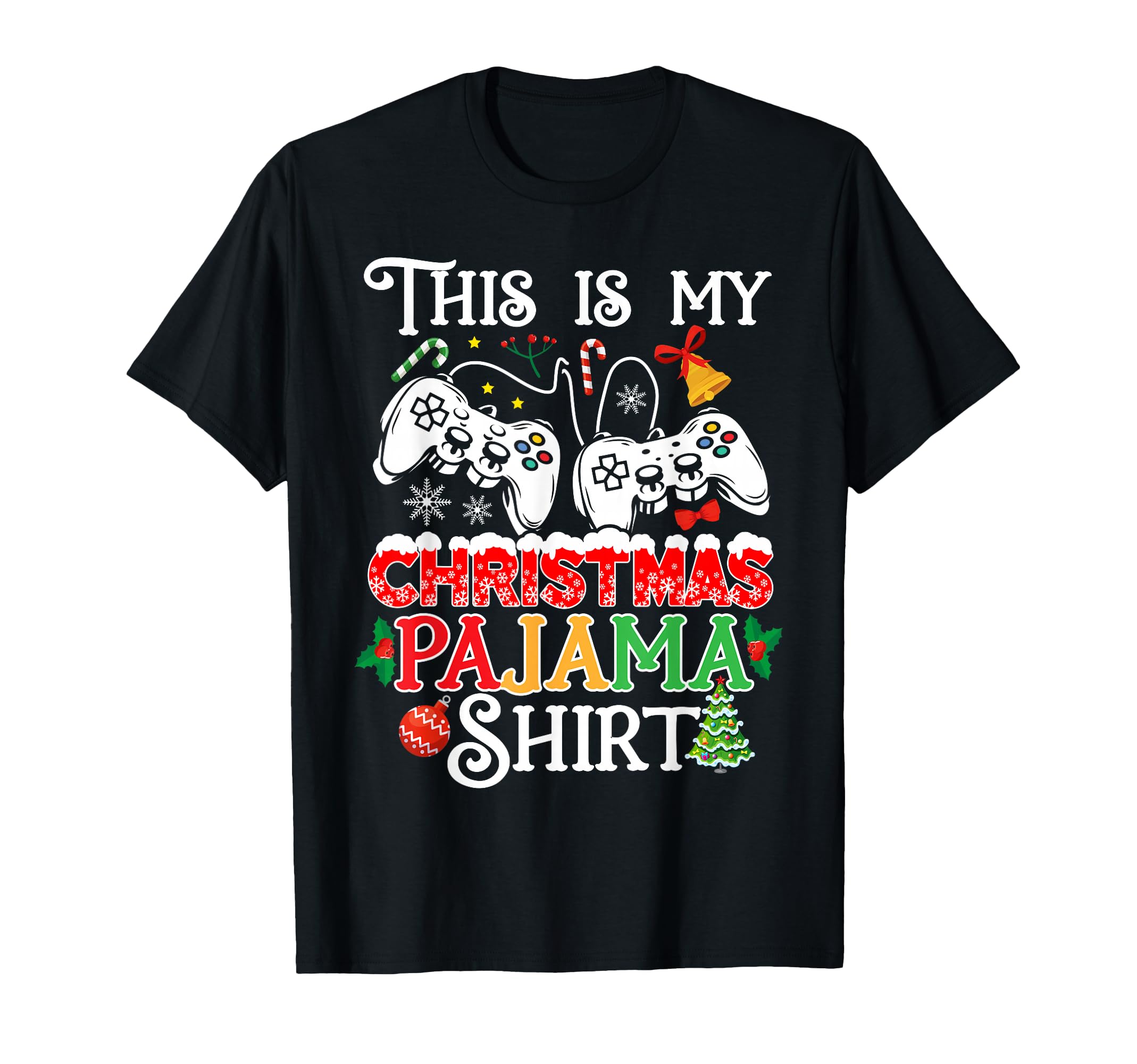 Christmas Boys Men Video Gamer This Is My Christmas Pajama T-Shirt