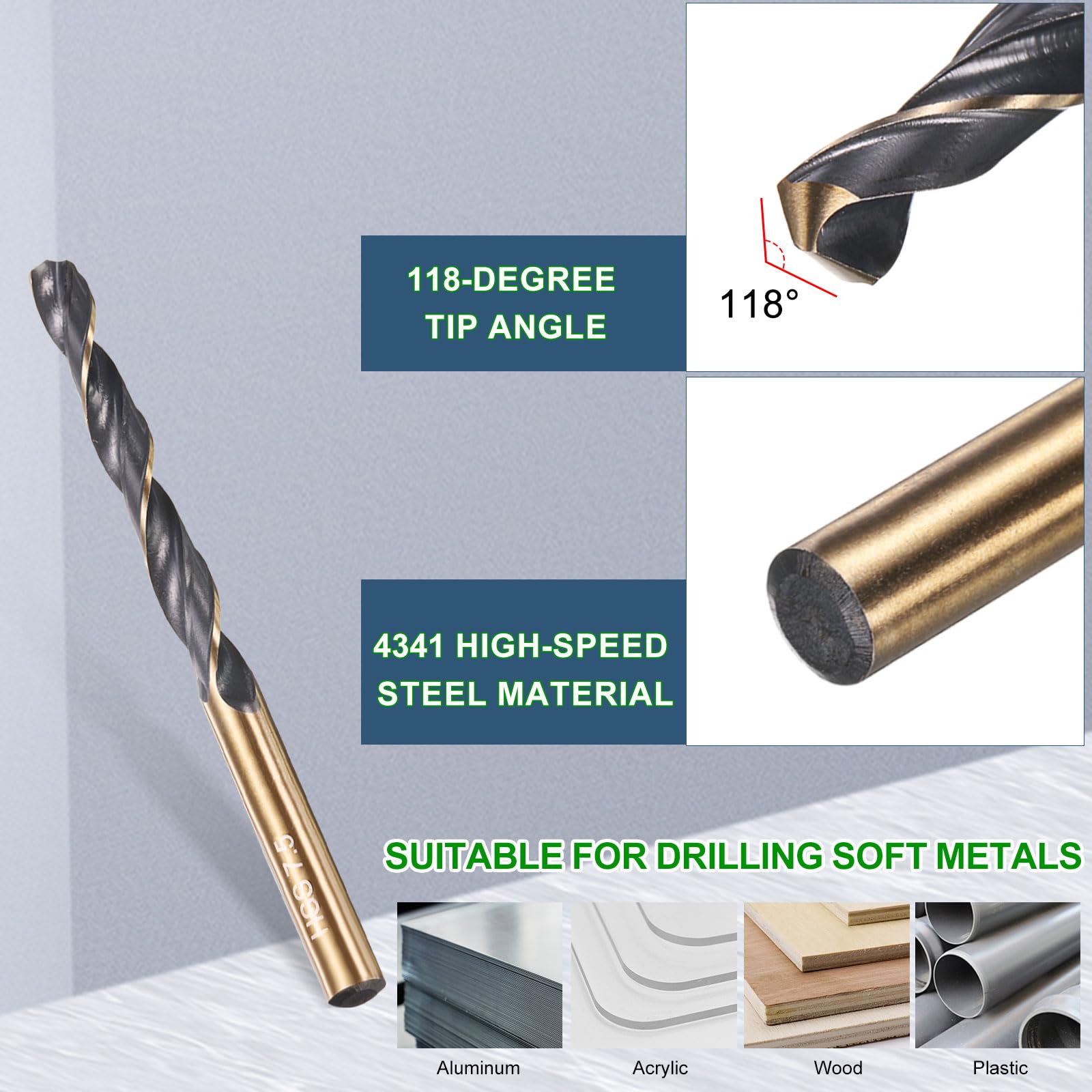 METALLIXITY Drill Bit (7.5mm) 5Pcs - Image 4
