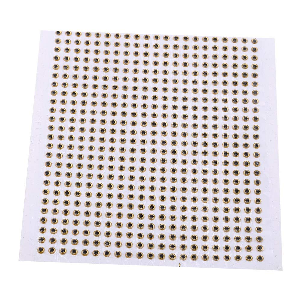 5Mm Lure Eyes, 500PCS 3D Eyes Fishing Lure Fishing Lure Eye 3D Eyes Fly Tying Crafts Jig 500PCS 3/4/5mm Fishing Lure For DIY Lure Baits Making (5mm)