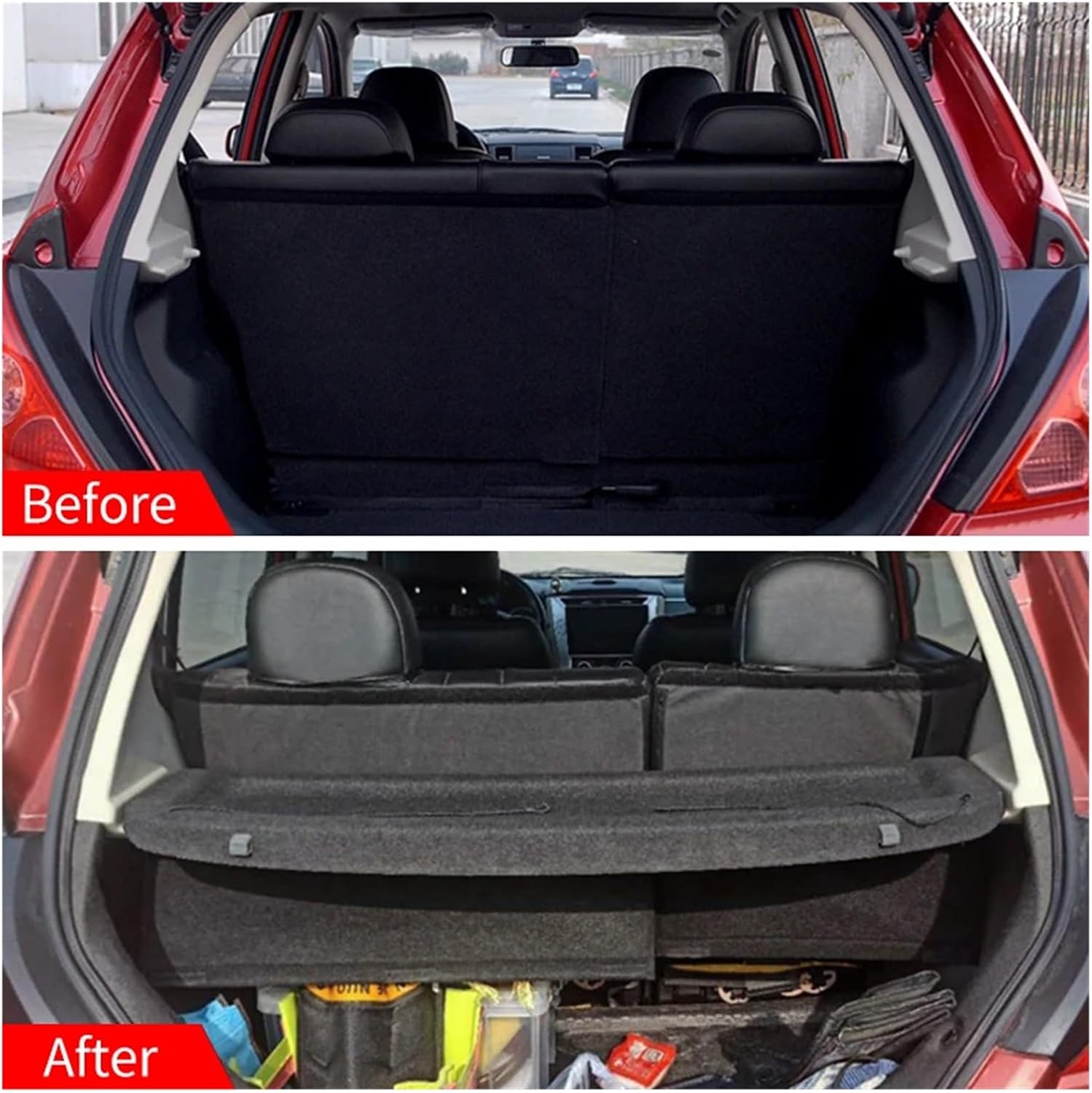 Compatible with Nissan Tiida 2005-2010 Not-Retractable Trunk Cargo Cover Parcel Rack Anti-Peeping Auto Interior Accessories