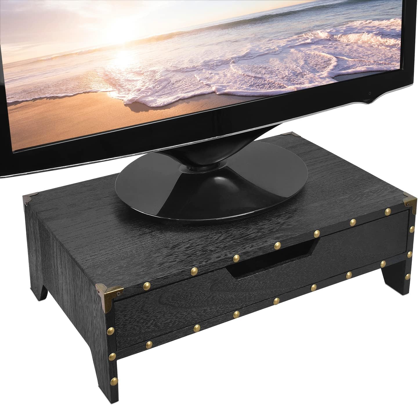 Ikee Design Wooden Monitor Stand Riser with Drawer, Kosovo | Ubuy