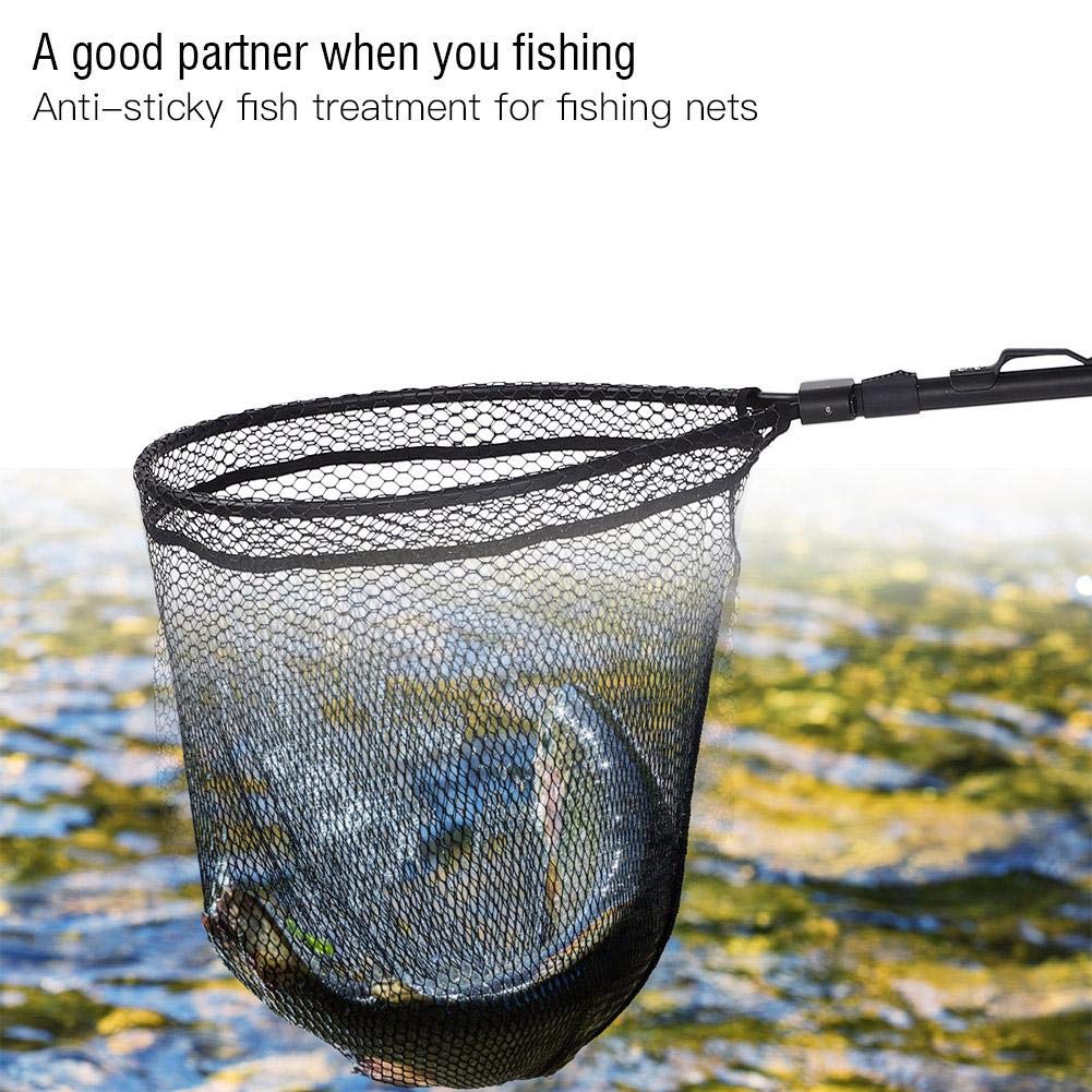 Guadino da Pesca Pieghevole con Manico Telescopico Portatile Leggero per Lago Fiume Mare Accessorio Pesca Ideale per Pescatore