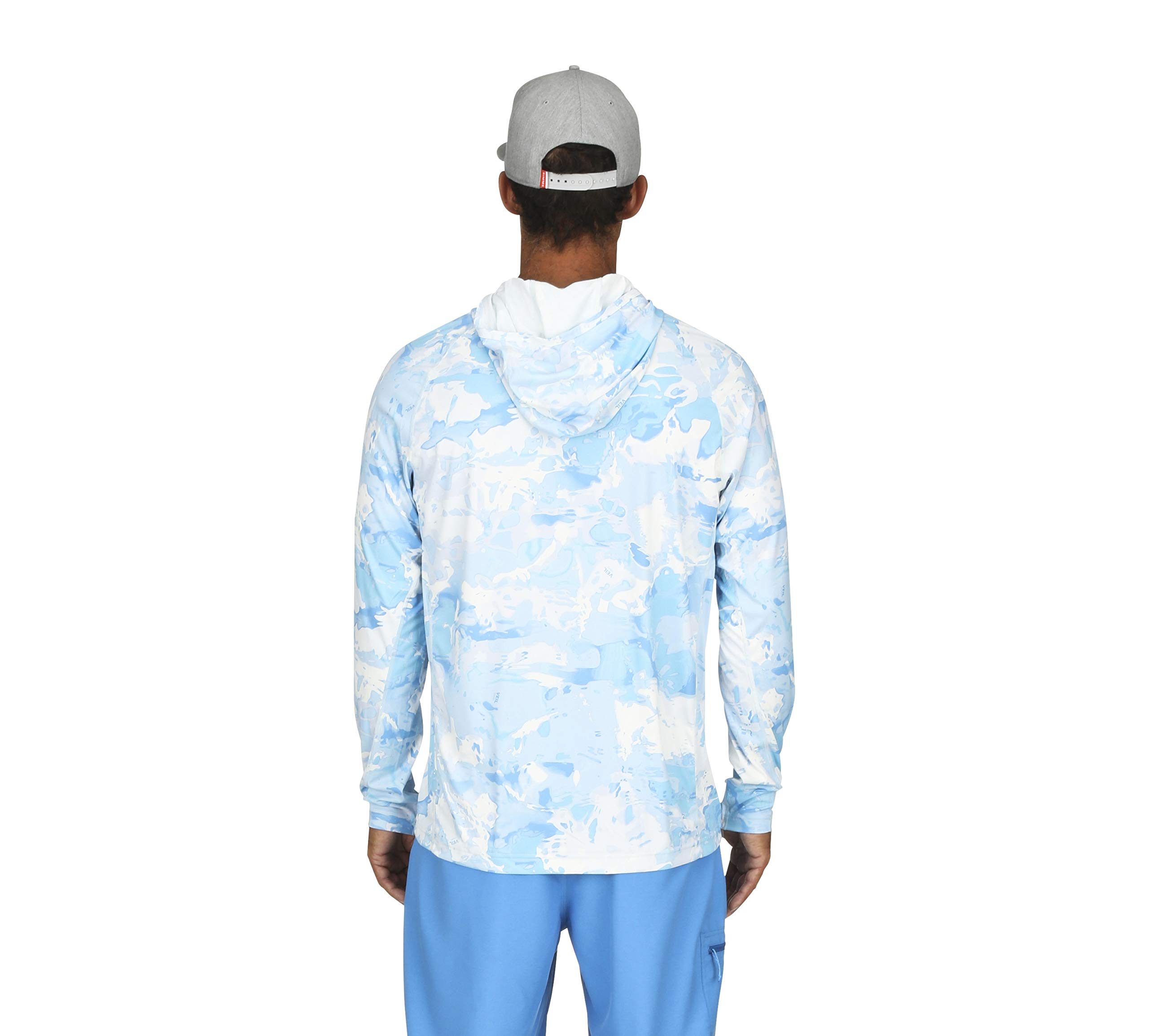 Chemise Simms SolarFlex Crew Homme 2XL Gris/blanc Camouflage - UPF+50 - Neuve