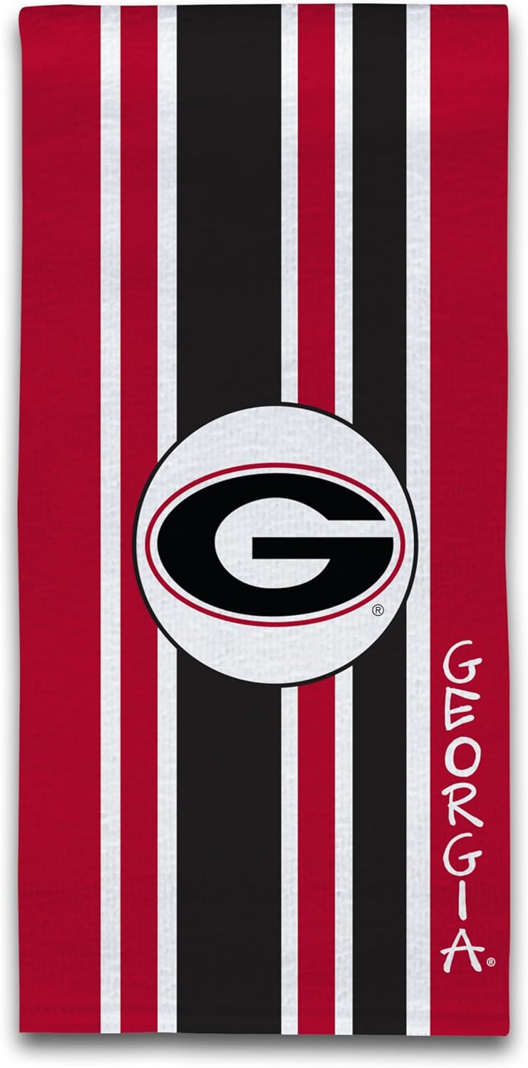 Magnolia Lane University of Georgia SEC NCAA Kitchen Hand Towel UGA Campus Colors - Reusable Cleaning Cloth- Microfiber Texture, Super Absorbent- Ideal for Student, Alumni, Housewarming