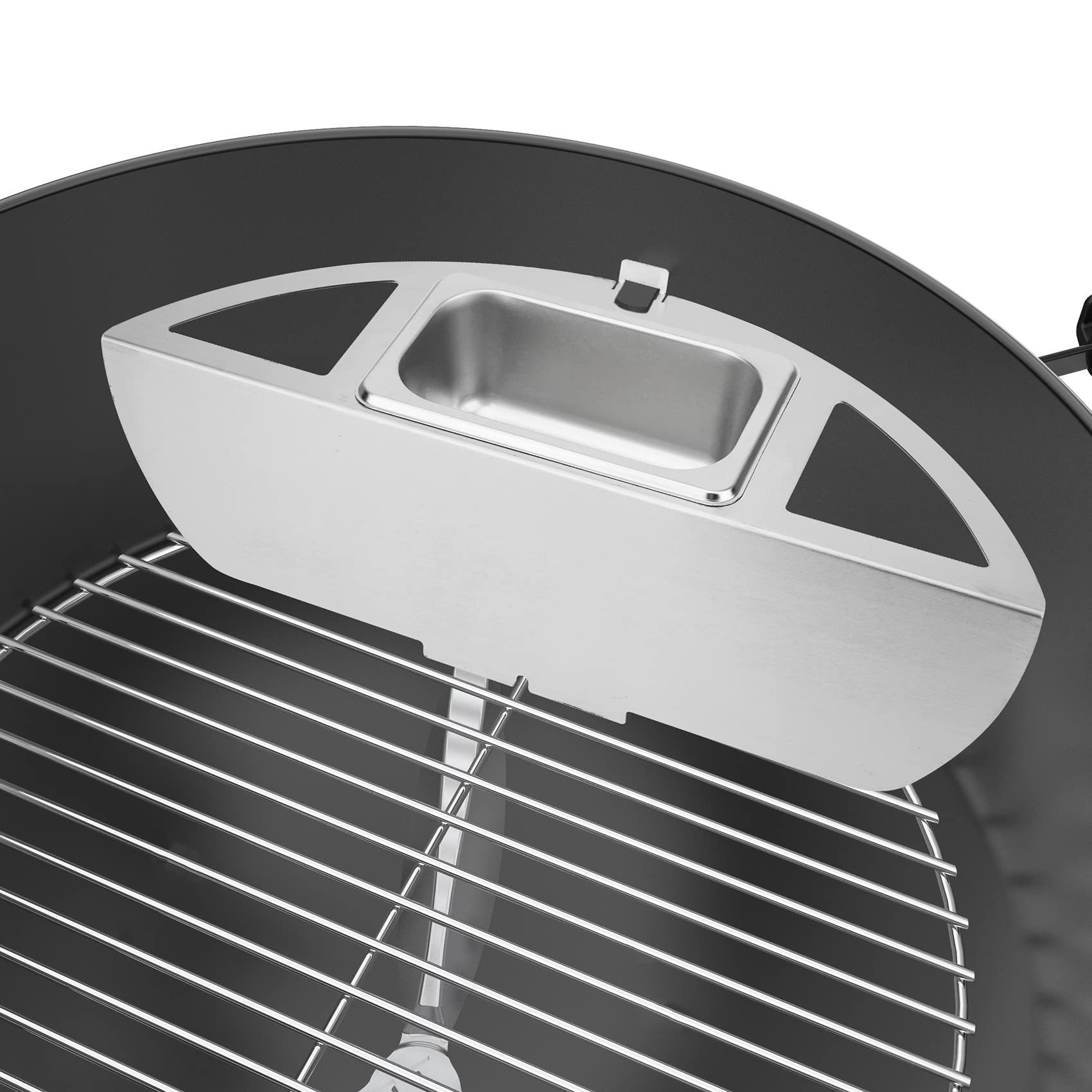 Onlyfire Boîte à Charbon pour Barbecue Weber 47 cm - Panier à Charbon avec Réservoir d'eau pour Fumage - Accessoire de Fumior pour Barbecue Weber