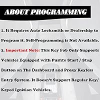 Vista 4 de MechanMagic llave de mando a distancia de repuesto compatible con Ford Explorer Expedition Edge 2017-2022 Escape Lincoln Navigator Aviator Corsair