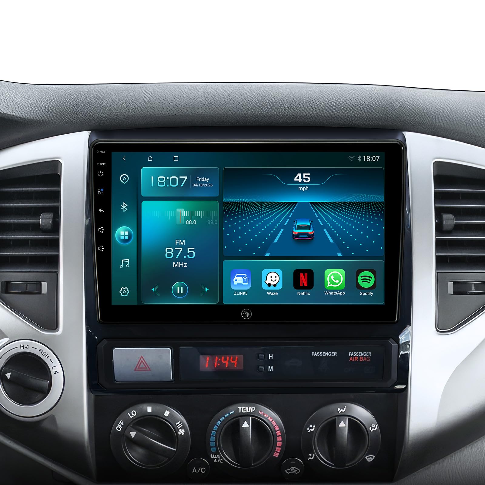 9inch Qualcomm (6G+64G) 8 core Android Car Stereo Radio for Toyota Tacoma 2005-2015,with 5GWiFi Built-in Wireless Carplay and Android Auto SWC GPS Navigation Back up Camera Replacement