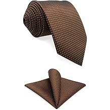 S&W SHLAX&WING Mens Necktie Set Pocket Square Tie Pack Dotty Green Blue Purple