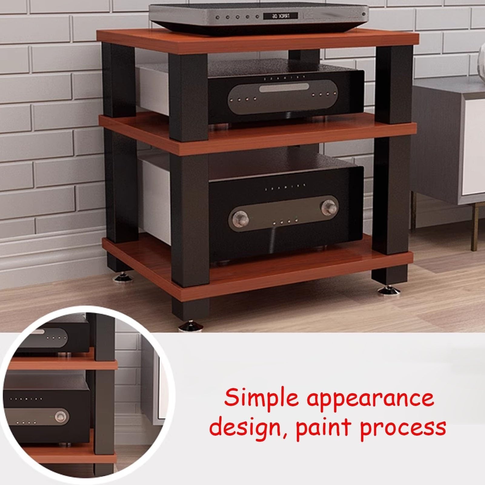 Armadio stereo - mensola per proiettore, supporto multimediale AV, rack video-audio, armadi componenti, scaffali indipendenti per centro di intrattenimento, supporto TV, armadi stereo multifunzione