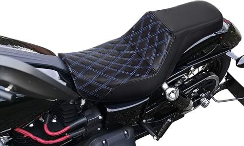 Miniatura 7 de C.C. RIDER Asiento para Conductor y Pasajero Asiento de Elevación Compatible con Harley Dyna Street Bob FXDB Low Rider FXDL/FXDLS Super Glide Custom