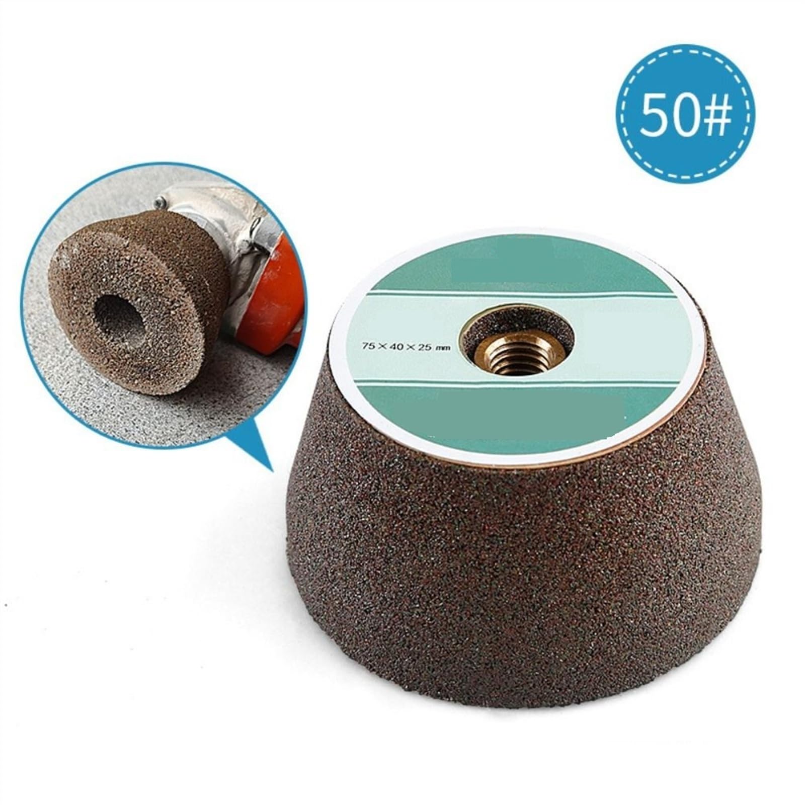 Meule Diamant Tasse 100 Grains - Disque De Ponçage Pour Meuleuse D'Angle, Idéal Granit, Marbre, Carrelage Et Pierre !