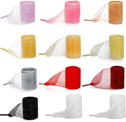 12 Pairs Satin Ribbon Shoelaces, Flat Shoe Laces for Sneakers, Canvas Shoes, Boots and Dress Shoes, Colorful Replacement Laces for Women and Girls
