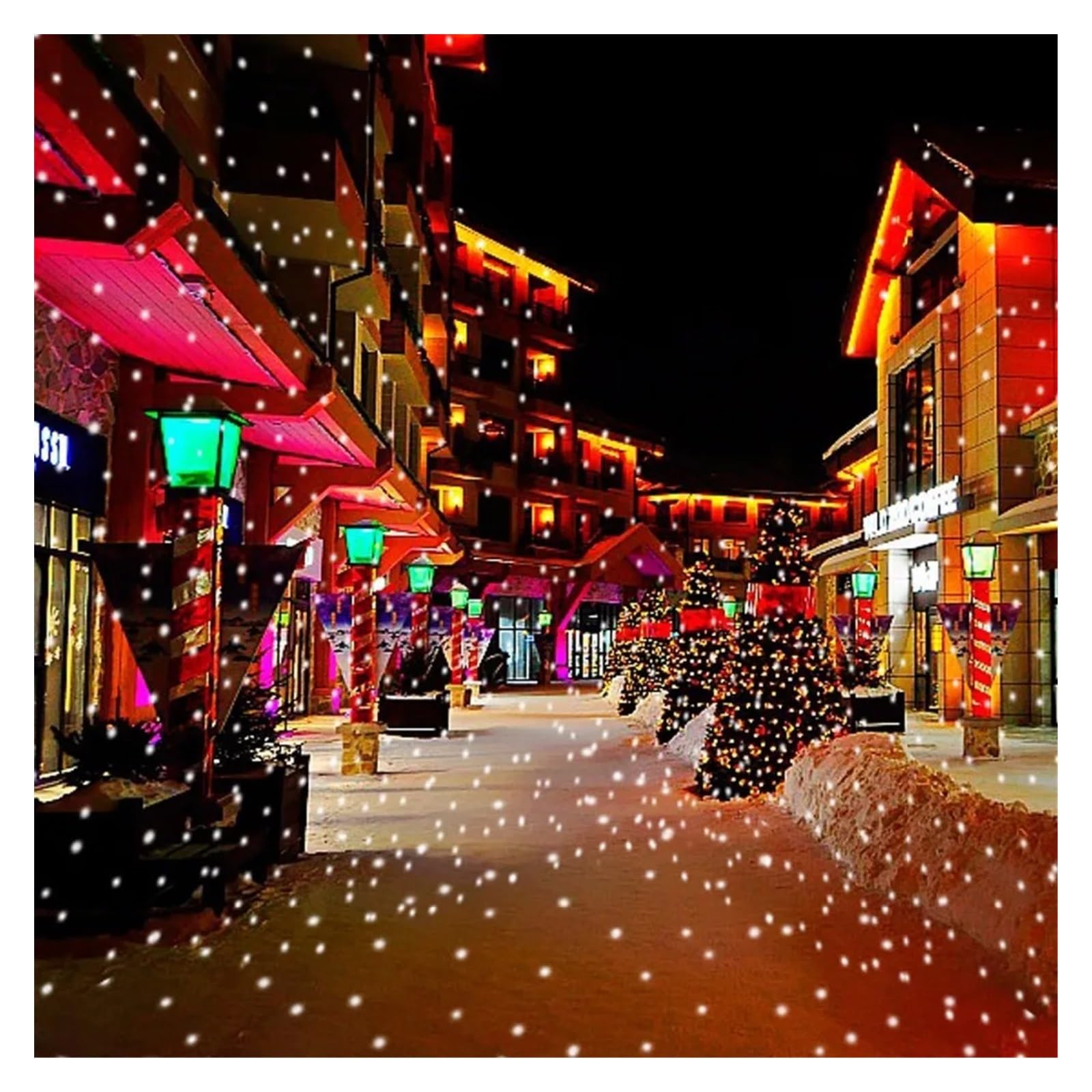 Proyector de luz, proyector holográfico de Halloween, luz LED de proyección de Nieve navideña, Luces de Escenario para Interiores y Exteriores, luz de Ambiente Festivo para Fiestas familiare