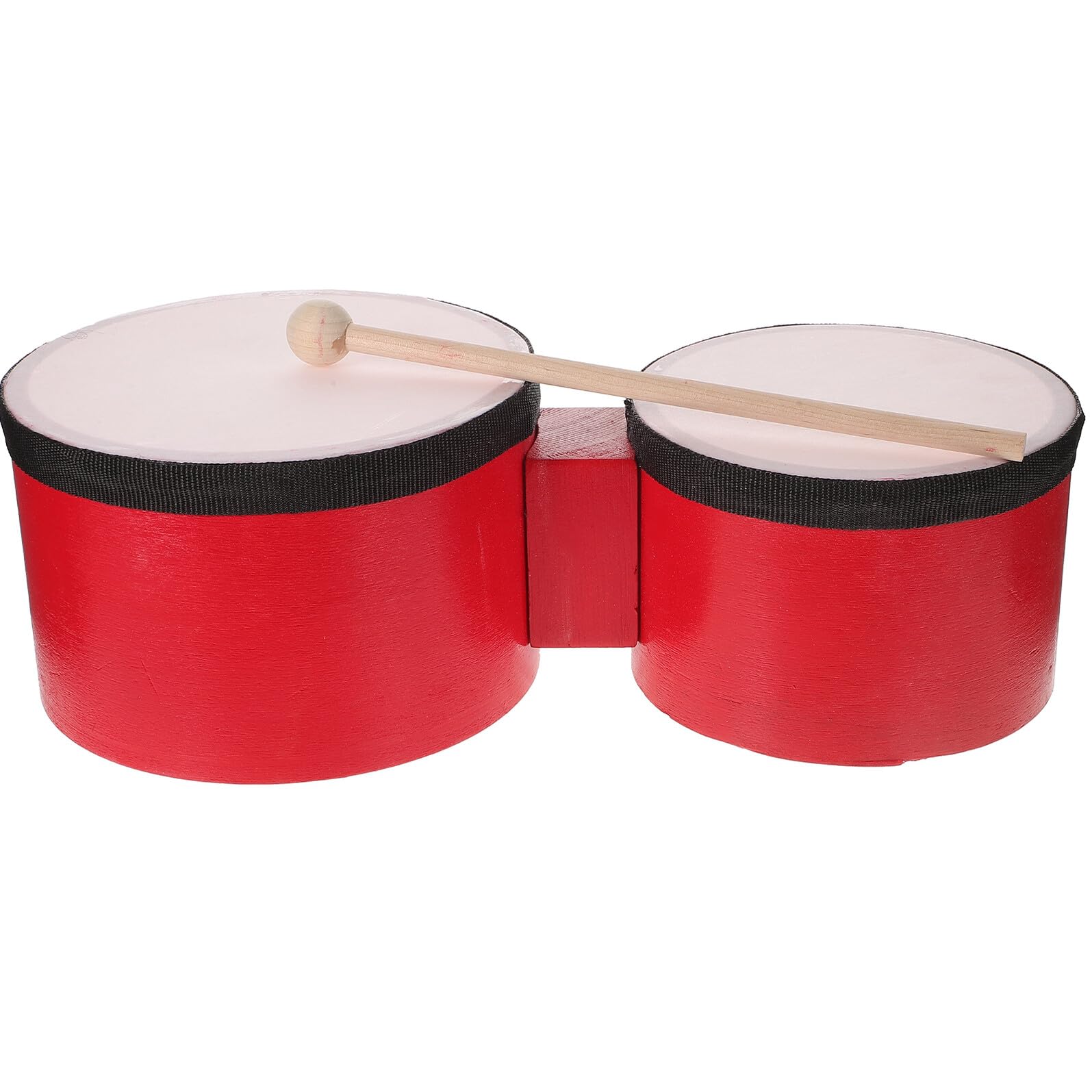 Set Strumenti a Percussione per 1-5 Anni Tamburi Bongo da 5 e 6 Pollici, Batteria per Bacchetta, Strumento Musicale Educativo per Gioco e Apprendimento Musicale