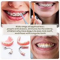 Vista 4 de Patelai 6 piezas de cepillo de dientes con mechón de extremo, cepillo de dientes interdental suave, removedor de manchas de dientes para implantes