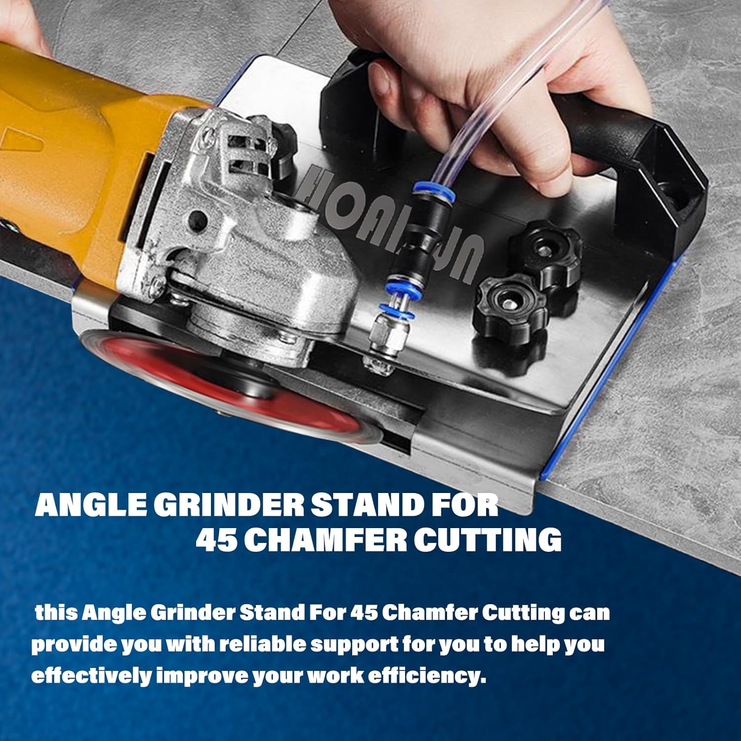 45 degree tile chamfering tool, Angle Grinder Stand For Tile 45° Chamfer Cutting, 100-Type Universal 45 Degree Tile Chamfering Stand Type Angle Grinder