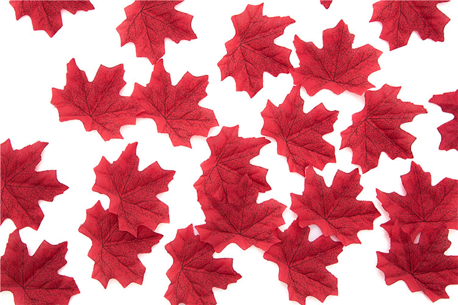 ToBe-U 200PCS Fall Artificial Maple Leaves Decorations - Thanksgiving Autumn Leaf Wedding Party Table Decor