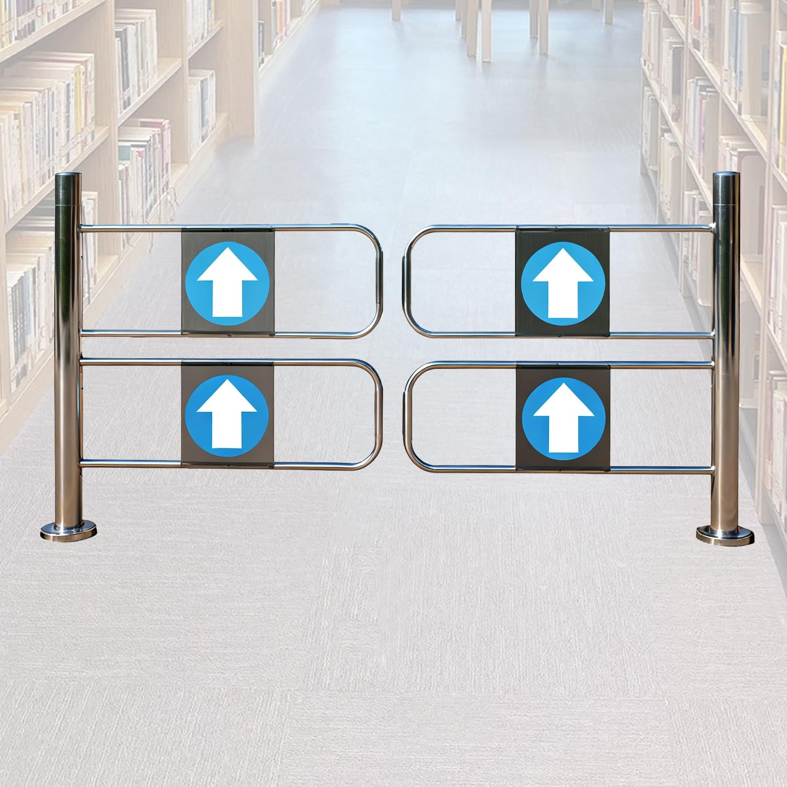 Aioneer Automatic Swing Entrance Gate, One-Way Safety Barrier For Commercial And Public Spaces-190cm/74.8in