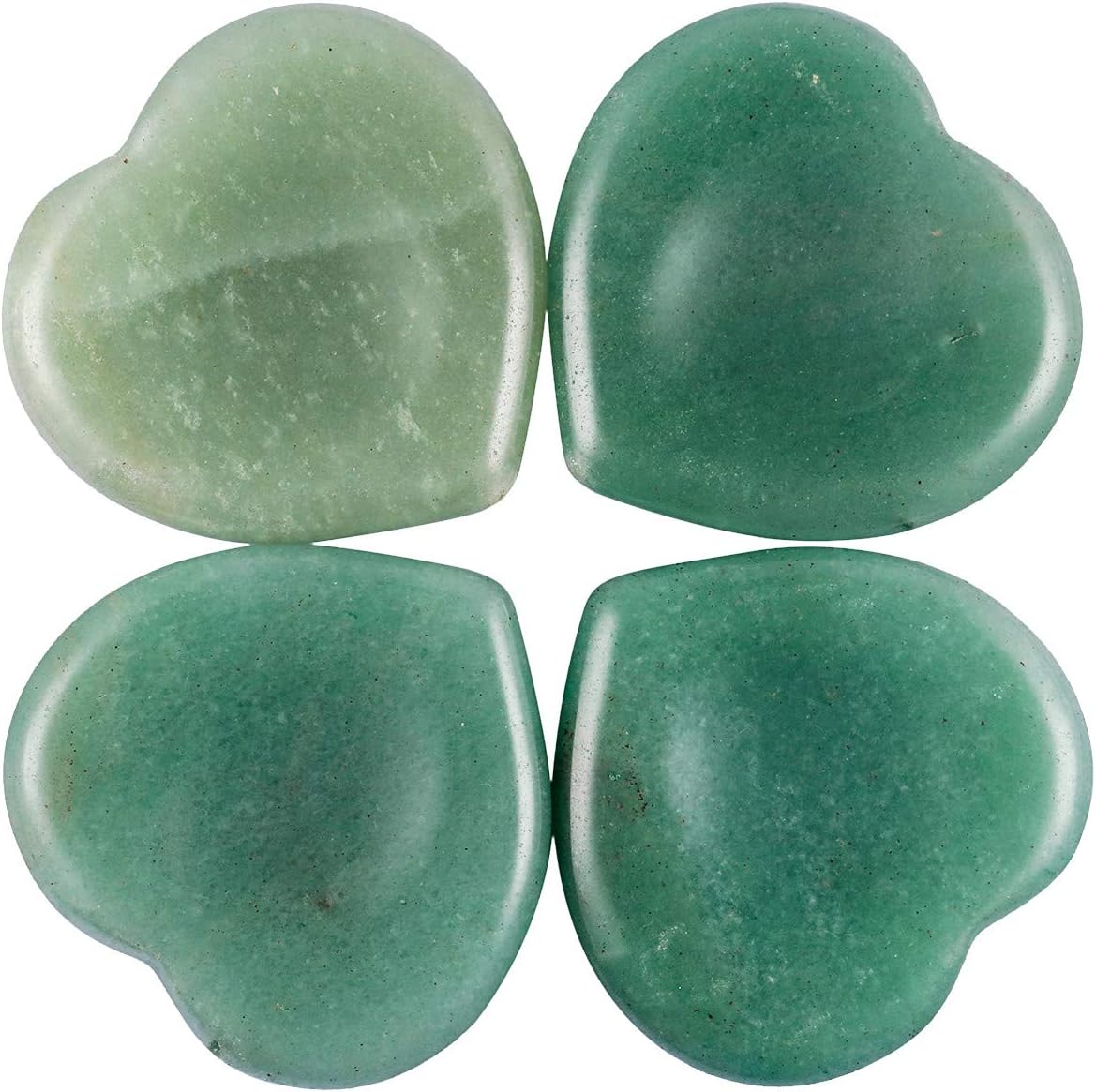Nupuyai Green Aventurine Heart Thumb Worry Stone, Healing Crystal Pocket Palm Stone for Anxiety Stress Relief Reiki Therapy - Image 4