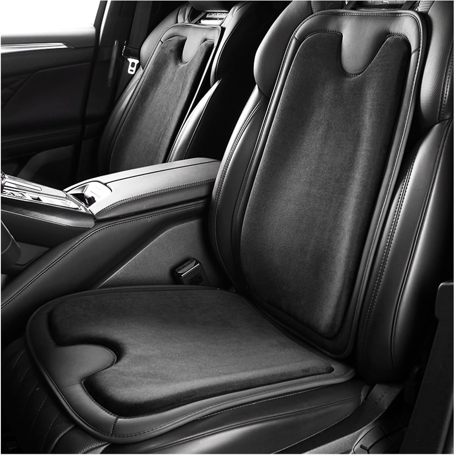 M Car Cushion Four Seasons Non-Slip Tie-Free Car Mat Memory Foam Seat Cushion Y (Color : B)