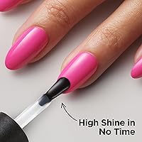 Vista 5 de CND Vinylux Long Wear Shine Top Coat, Quick Drying Formula, Easy to Remove, 0.5 Fl Oz