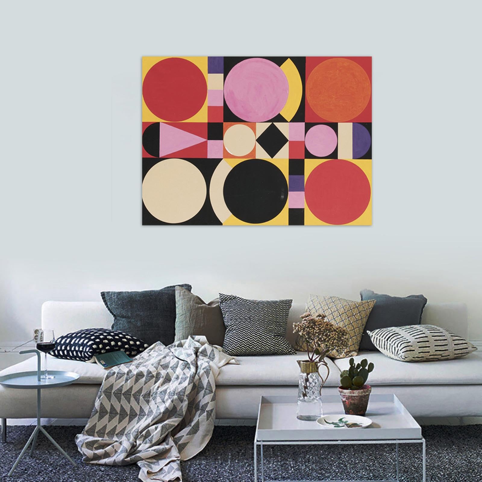 LXURY Stampe su Tela con Cornice in Legno-Catena-Famose Riproduzioni Quadri su Tela-Artistica Immagini Decorazione Casa Ufficio 80x110cm31x43inches Incorniciato