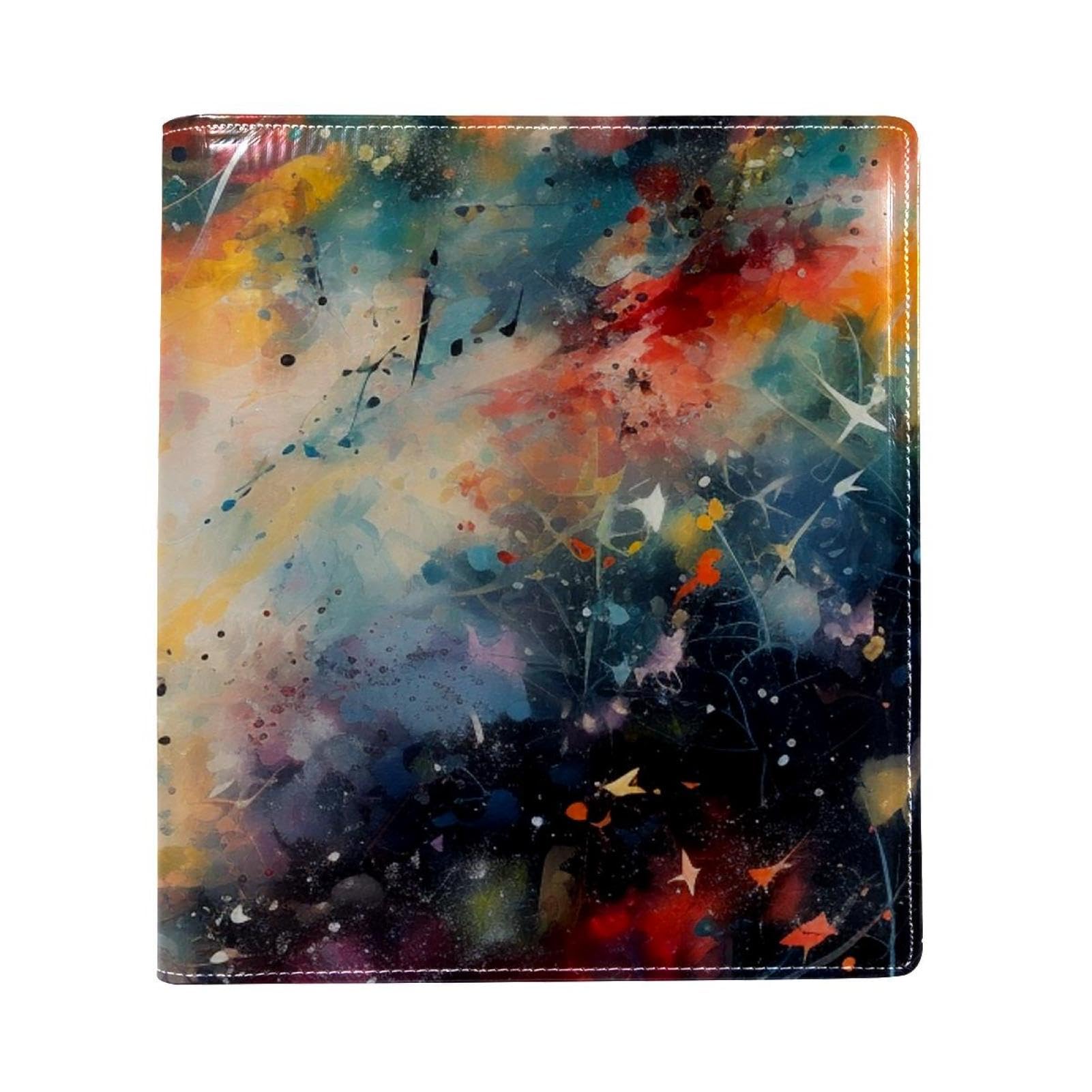 Funda de libro reutilizable para cuadernos de 9.8x11 ajustable y lavable con cielo abstracto 6
