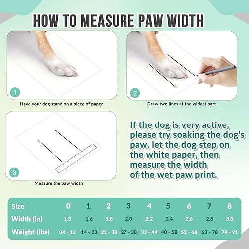 Miniatura 6 de SlowTon Zapatos para perros grandes, pequeños y medianos, botas impermeables para pavimento caliente de verano, protector de patas para caminar al