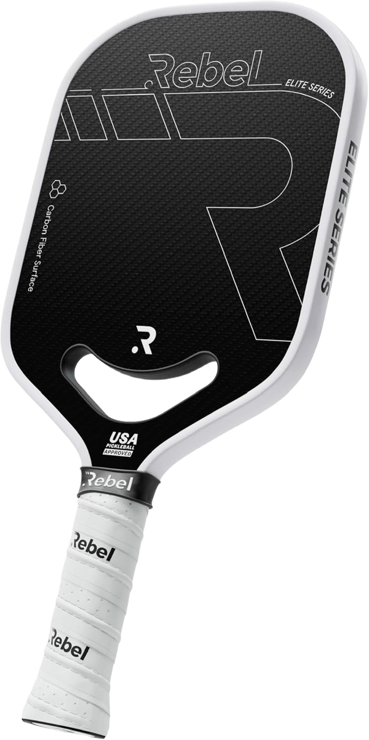 Pickleball Paddle Carbon Fiber | Professional Carbon Fiber Pickleball Paddle | 16mm Polymer Core | Designed for Maximum Control and Power | USAPA Approved | Designed in San Diego