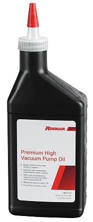 Robinair 13119 Premium High Vacuum Pump Oil; 1 Pint Single